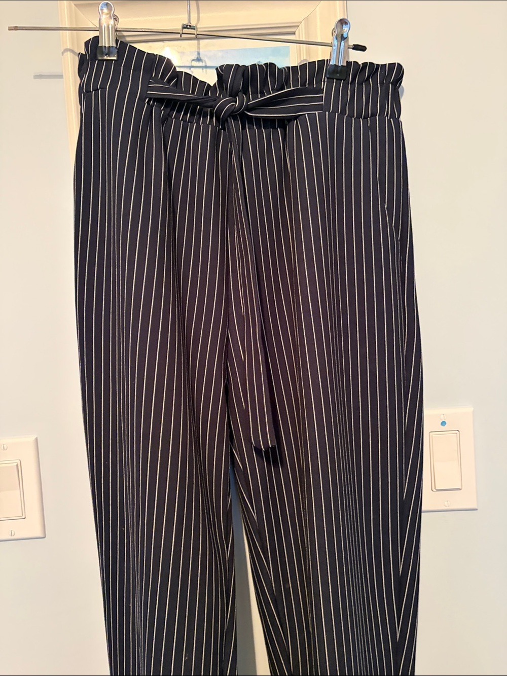 Soho Apparel women’s navy stripped pants